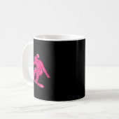 Snowboarder Mountains Skipiste Retro Snowboarden Koffiemok (Voorkant links)