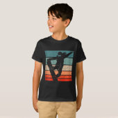 Snowboarder Mountains Skipiste Retro Snowboarden T-shirt (Voorkant volledig)