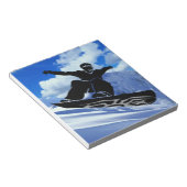 snowboarder notitieblok (Schuin)