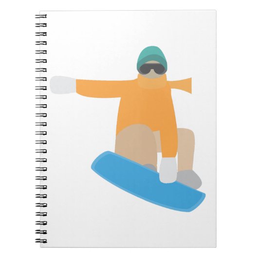 Snowboarder Notitieboek (Voorkant)