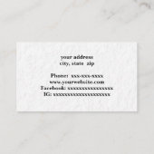 Snowboarder of skiën visitekaartje (Achterkant)