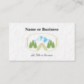 Snowboarder of skiën visitekaartje (Voorkant)