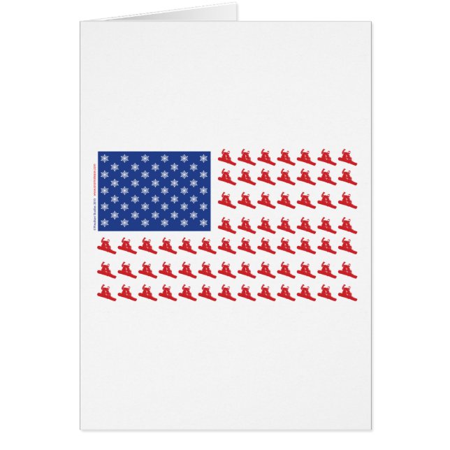Snowboarder-Patriotic-USA-Flag (Voorkant)