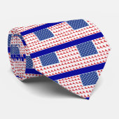 Snowboarder-Patriotic-USA-Flag Stropdas (Opgerold)
