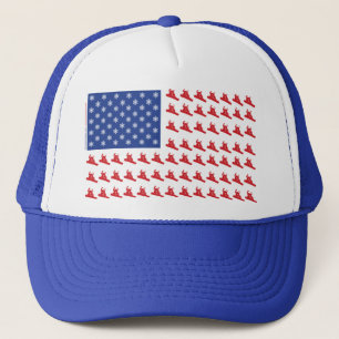 Snowboarder-Patriotic-USA-Flag Trucker Pet