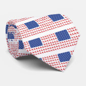 Snowboarder-Patriottische vlag Stropdas (Opgerold)