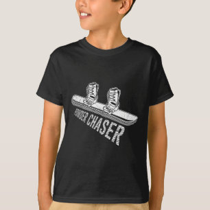 Snowboarder Poeder Chaser Grappig Snowboarden Kind T-shirt