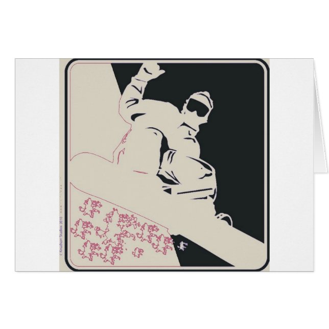 Snowboarder/Pop Art (Voorkant Horizontaal)