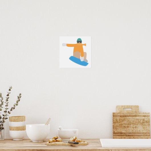 Snowboarder Poster (Keuken)