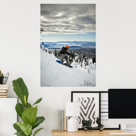 Snowboarder Poster (Thuiskantoor)