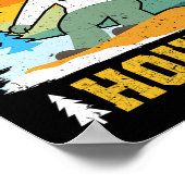 Snowboarder Powder Hound Funny Snowboarding Kinder Poster (Hoek)