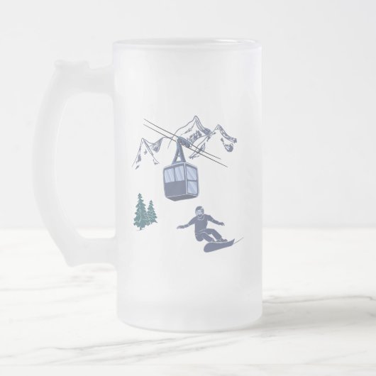 Snowboarder Power to People Ski Resort Matglas Bierpul (Links)