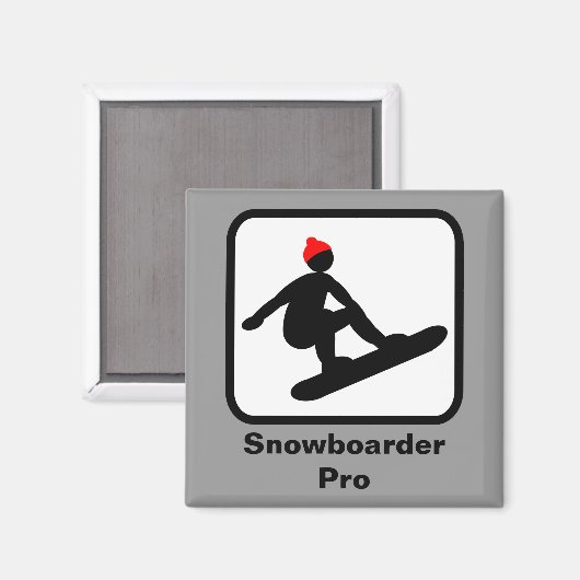 Snowboarder Pro Magneet (Voorkant / Achterkant)