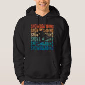 Snowboarder Retro Gift for Snowboarder Hoodie (Voorkant)
