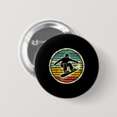 Snowboarder Retro Snowboard Extreme S Ronde Button 5,7 Cm (Voorkant /achterkant)