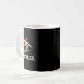 Snowboarder Retro Snowboard Winter Extreme Koffiemok (Voorkant links)
