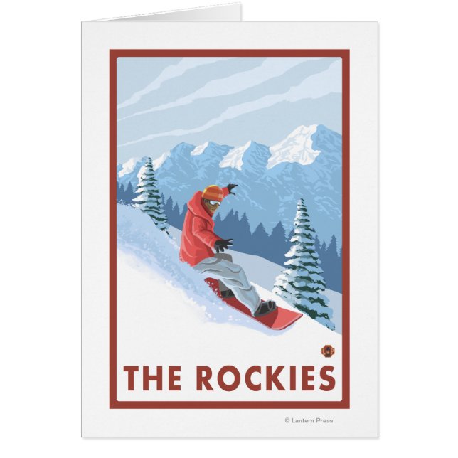 Snowboarder Scene - de Rockies (Voorkant)