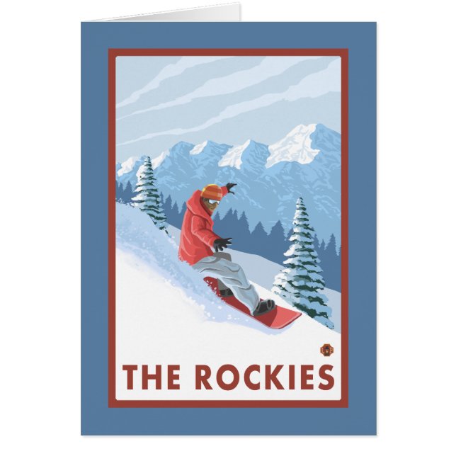 Snowboarder Scene - de Rockies (Voorkant)