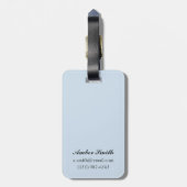 Snowboarder Scene - de Rockies Bagagelabel (Achterkant verticaal)