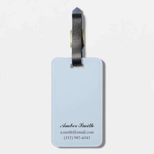 Snowboarder Scene - de Rockies Bagagelabel (Achterkant verticaal)