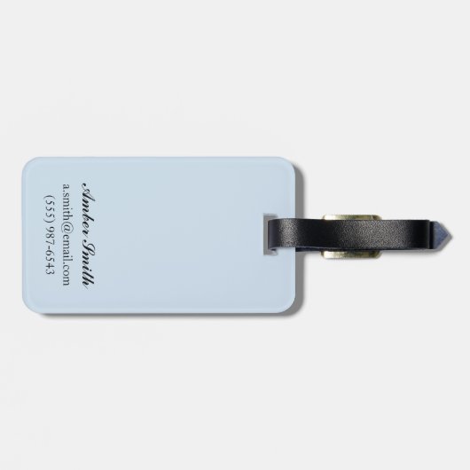 Snowboarder Scene - de Rockies Bagagelabel (Achterkant horizontaal)