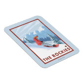 Snowboarder Scene - de Rockies Magneet (Rechterzijde)