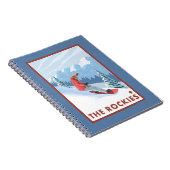 Snowboarder Scene - de Rockies Notitieboek (Rechterzijde)
