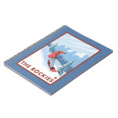 Snowboarder Scene - de Rockies Notitieboek (Linkerzijde)