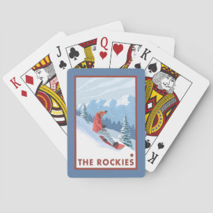 Snowboarder Scene - de Rockies Speelkaarten