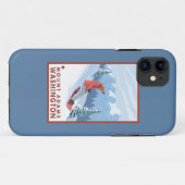 Snowboarder Scene - Mount Adams, Washington Case-Mate iPhone Case (Achterkant (horizontaal))