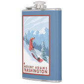 Snowboarder Scene - Mount Adams, Washington Heupfles (Links)