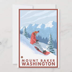 Snowboarder Scene - Mount Baker, Washington