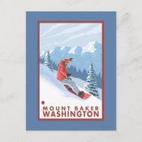 Snowboarder Scene - Mount Baker, Washington