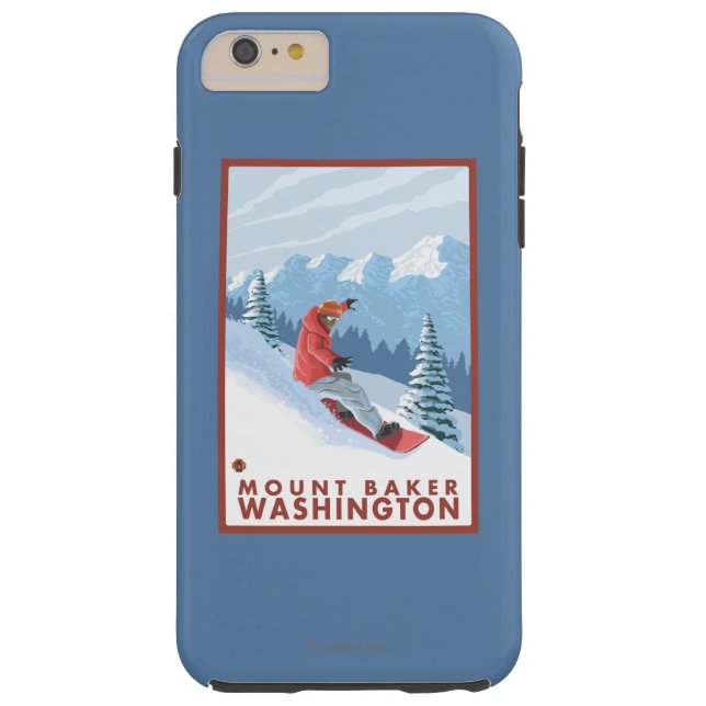 Snowboarder Scene - Mount Baker, Washington Case-Mate iPhone Case (Achterkant)
