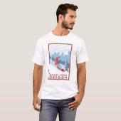 Snowboarder Scene - Mount Hood, Oregon T-shirt (Voorkant volledig)