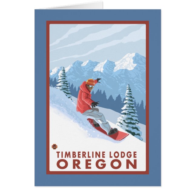 Snowboarder Scene - Timberline Lodge, Oregon (Voorkant)