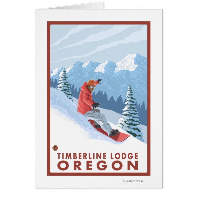 Snowboarder Scene - Timberline Lodge, Oregon (Voorkant)