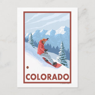 Snowboarder SceneColorado Briefkaart