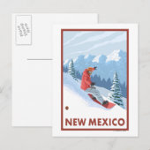 Snowboarder SceneNew Mexico Briefkaart (Voorkant / Achterkant)