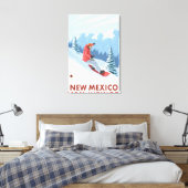Snowboarder SceneNew Mexico Canvas Afdruk (Insitu (Slaapkamer))