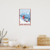 Snowboarder SceneNew Mexico Poster (Keuken)