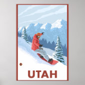Snowboarder SceneUtah Poster (Voorkant)