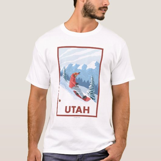 Snowboarder SceneUtah T-shirt (Voorkant)