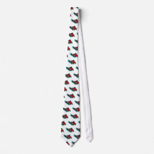 Snowboarder shred necktie stropdas