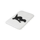 Snowboarder Silhouette Badmat (Gekanteld)
