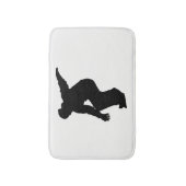 Snowboarder Silhouette Badmat (Voorkant Verticaal)