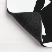 Snowboarder Silhouette Muismat (Hoek)