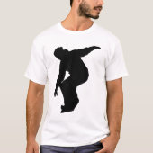 Snowboarder Silhouette T-shirt (Voorkant)