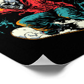 Snowboarder Skeleton - Snowboarden Wintersport Poster (Hoek)