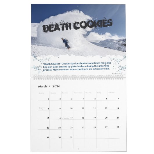 Snowboarder Slang Kalender (Mar 2026)